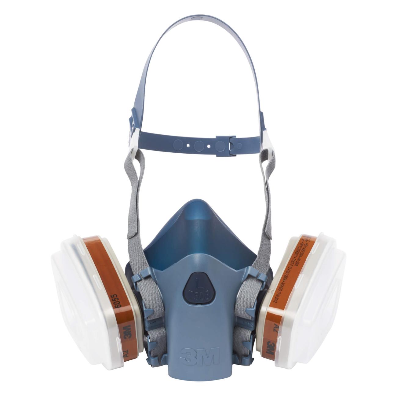 Face Mask 3M™ Reusable Half Face Mask ReadytoUse Kit 7523 (A2+P3R)